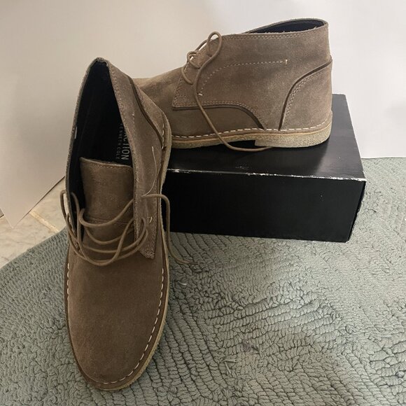Reaction Kenneth Cole Desert Sun Walnut Suede Mens Size 8 M - Picture 2 of 6